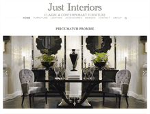 Tablet Screenshot of justinteriors.net